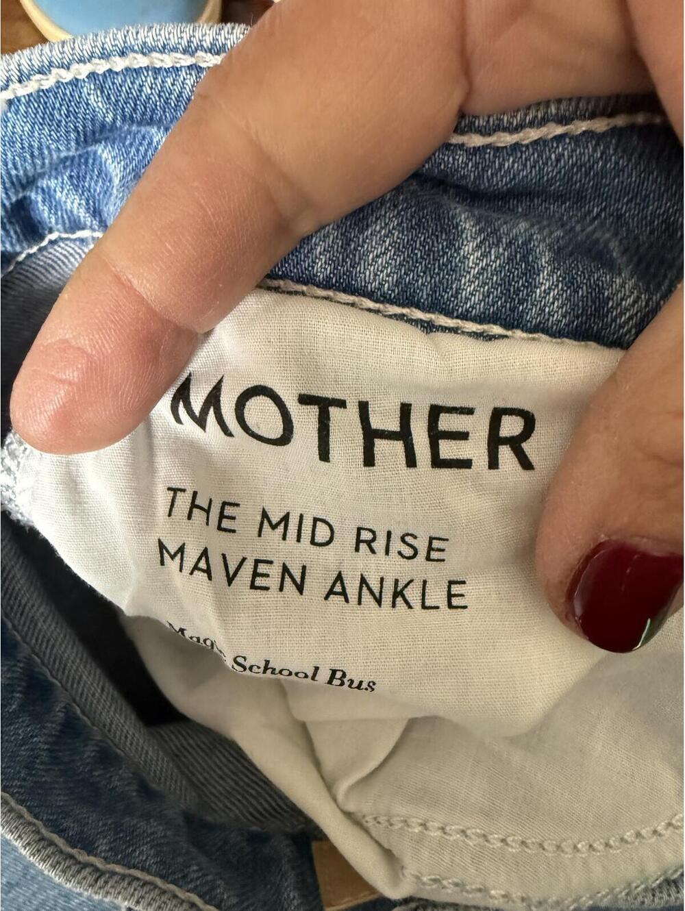 Mother The Mid Rise Maven Ankle Light Wash Denim Jeans